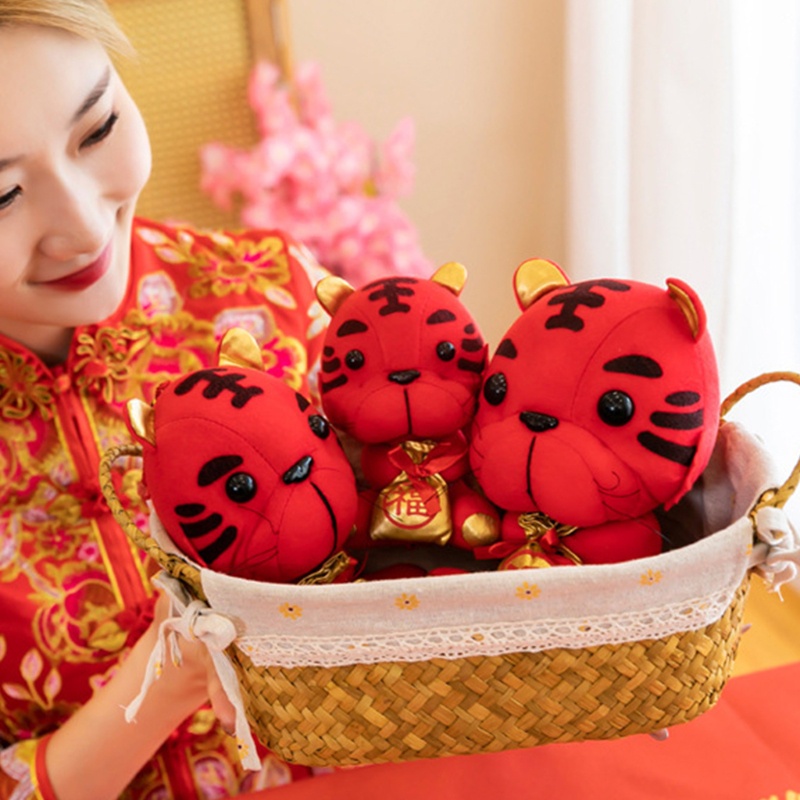 Thú Nhồi Bông Hình Con Hổ Phong Cách Trung Hoa Cho Năm Mới