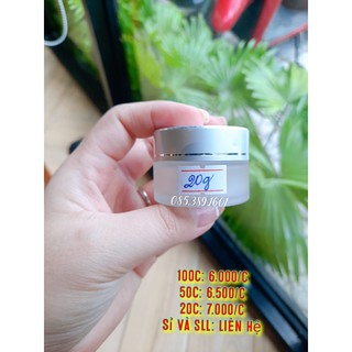 HỦ THUỶ TINH 20G NẮP BẠC (COMBO 10 HỦ)