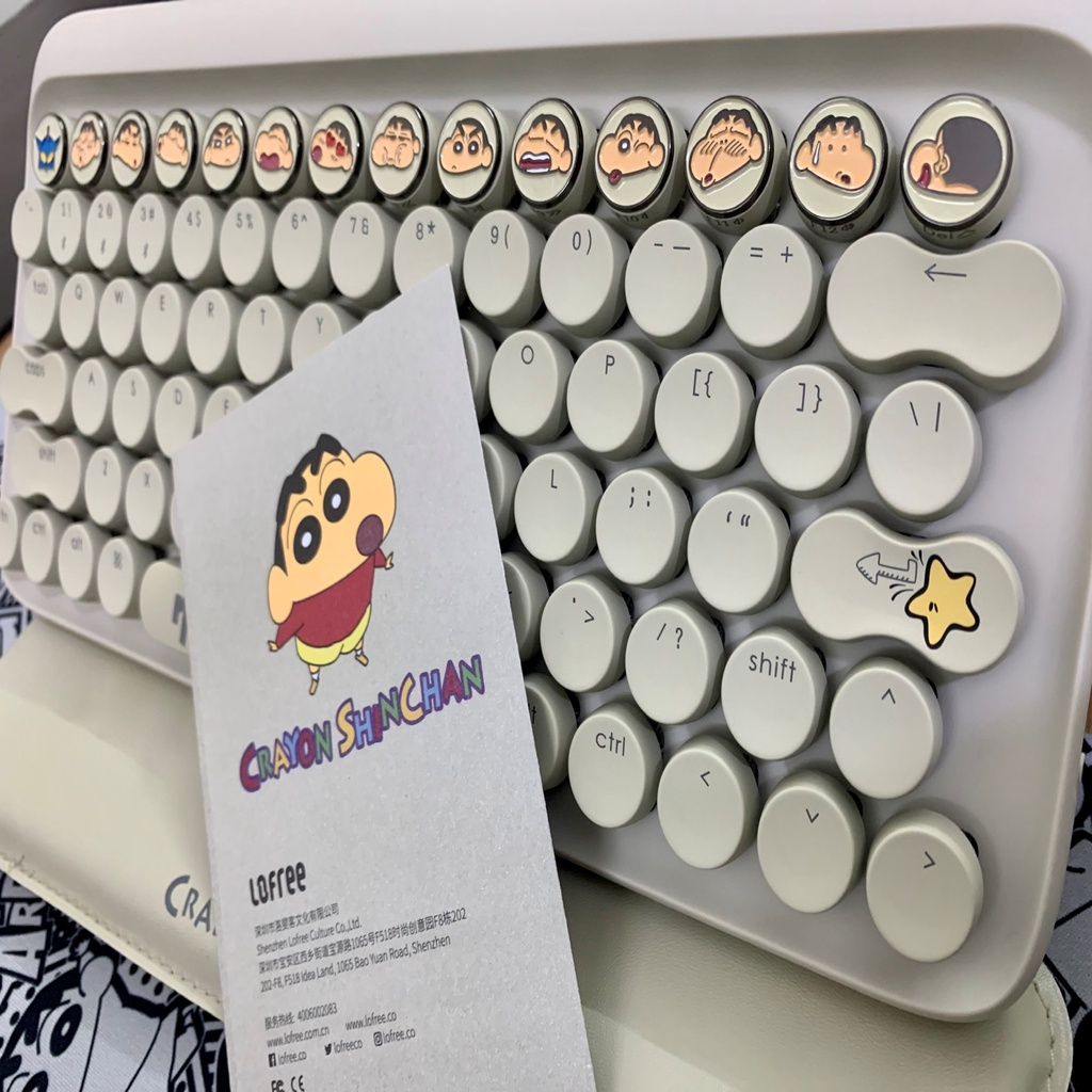 Bàn phím cơ Bluetooth phiên bản Shin cậu bé bút chì