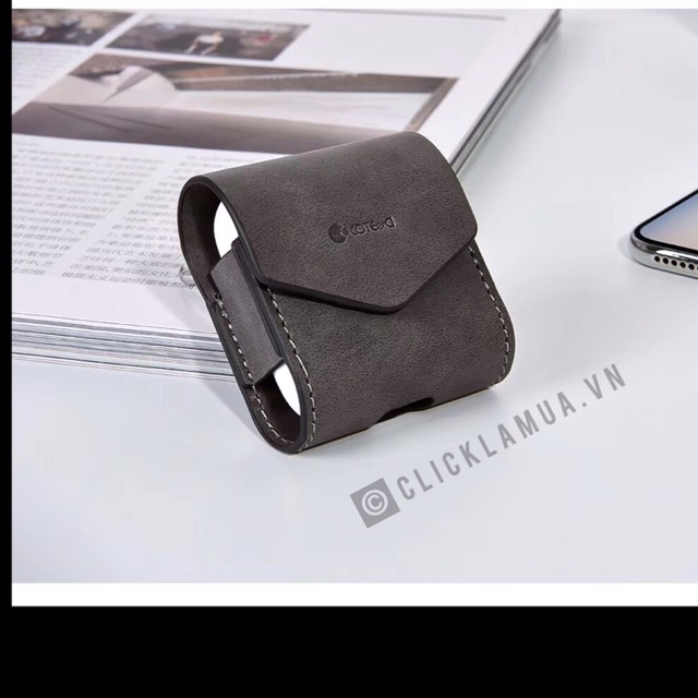 Ốp da bảo vệ Airpods hãng Coteetci