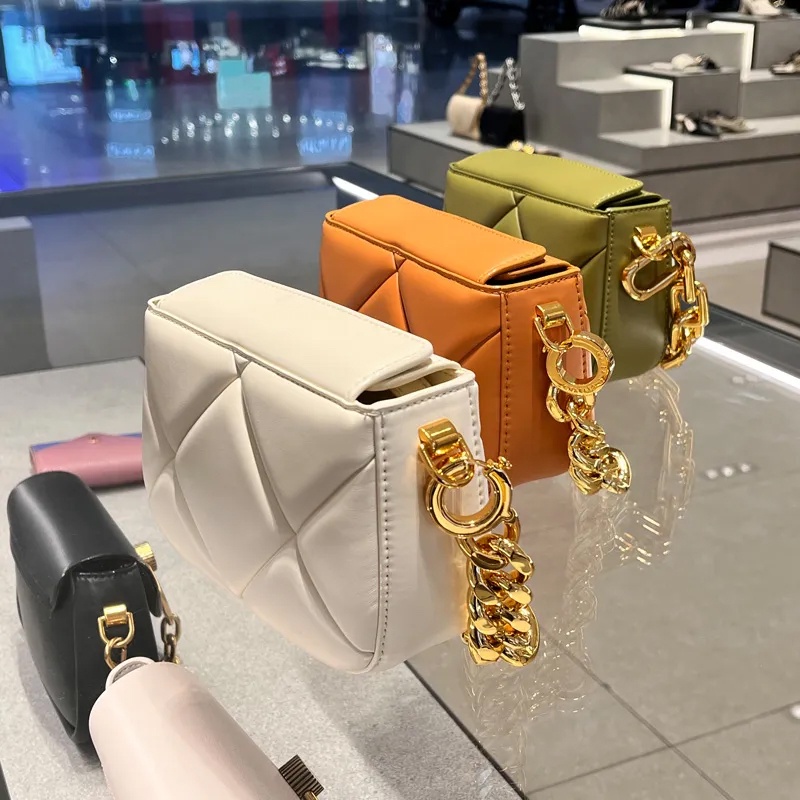 Cnk new CK2-50270926 20671366 Túi Xách Hình Vuông Nhỏ Gọn Phối Dây Xích Thời Trang Cho Nữ