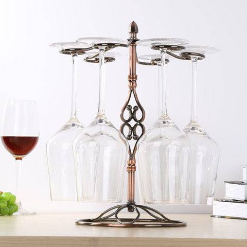 Upside-down Goblet Frame Red Wine Glass Frame Bar Hanging Cup Holder Iron Handicrafts