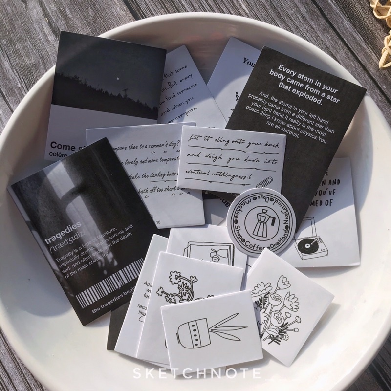 Sticker quote theo tông màu st061