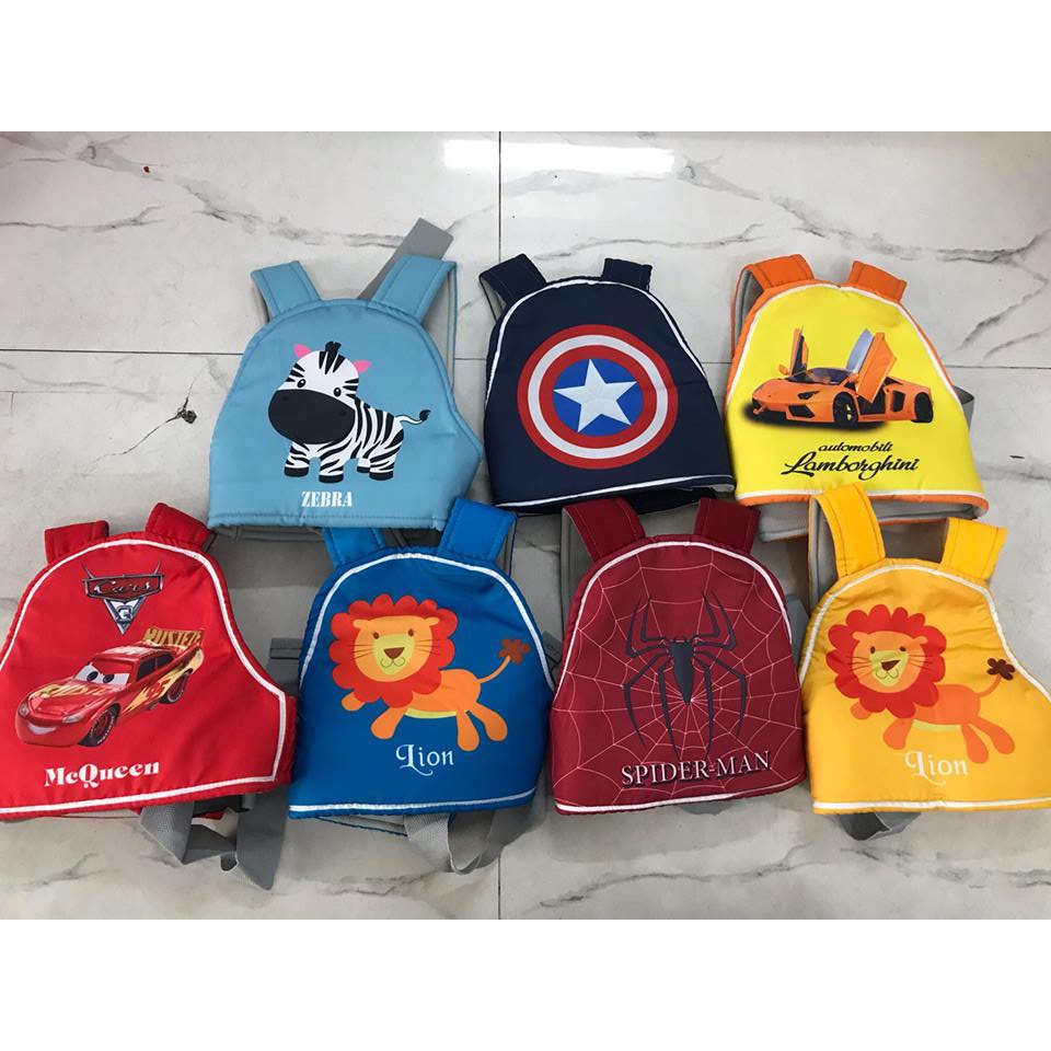 Đai đi xe máy cho bé đeo trước sau dạng balo an toàn