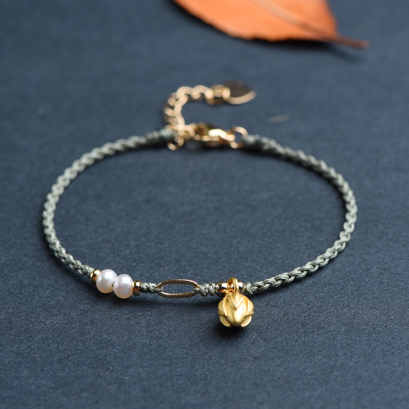 Vòng Tay Bện Dây Đính Hạt Ngọc Trai Tự Nhiên Thời Trang Cho Nữ | BigBuy360 - bigbuy360.vn