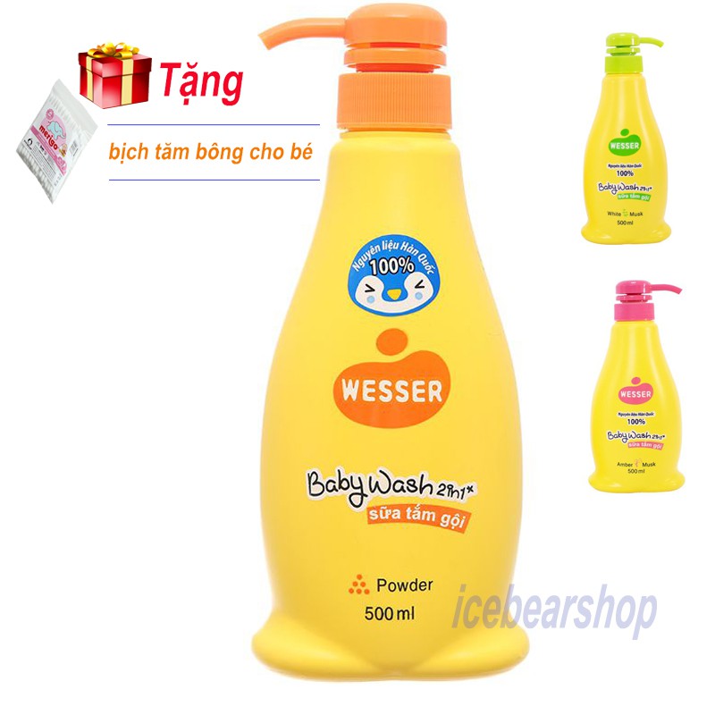 Sữa tắm gội wesser 500ml