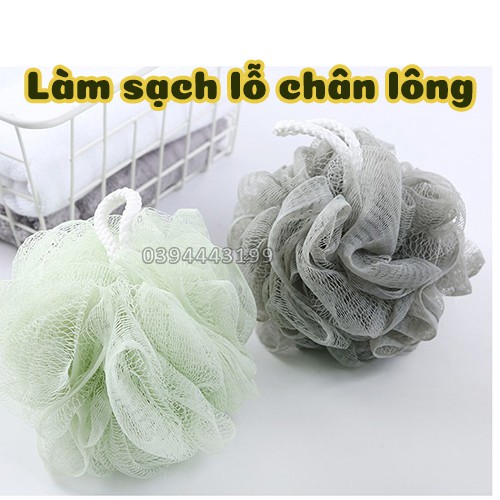 Bông tắm lưới tròn tạo bọt cao cấp tẩy tế bào chết siêu mềm mịn