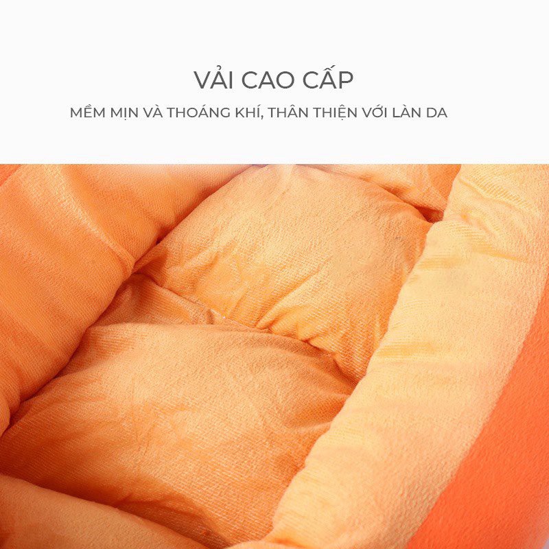 Đệm nằm hình carrot vải mềm cao cấp cho thú cưng, đệm cho chó, đệm cho mèo, nhà cho mèo