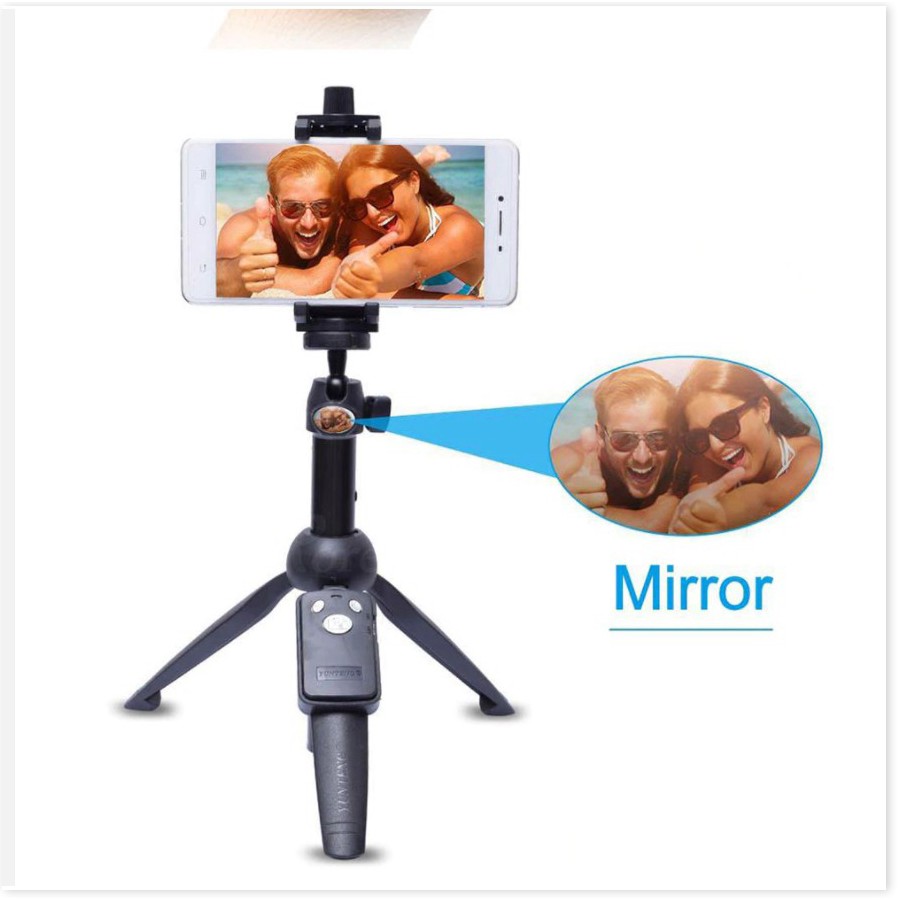 Gậy chụp hình  1 ĐỔI 1    Cây gậy chụp hình đa năng kèm 3 chân Yunteng  - Giá đỡ 3 chân gậy selfie từ xa 7185