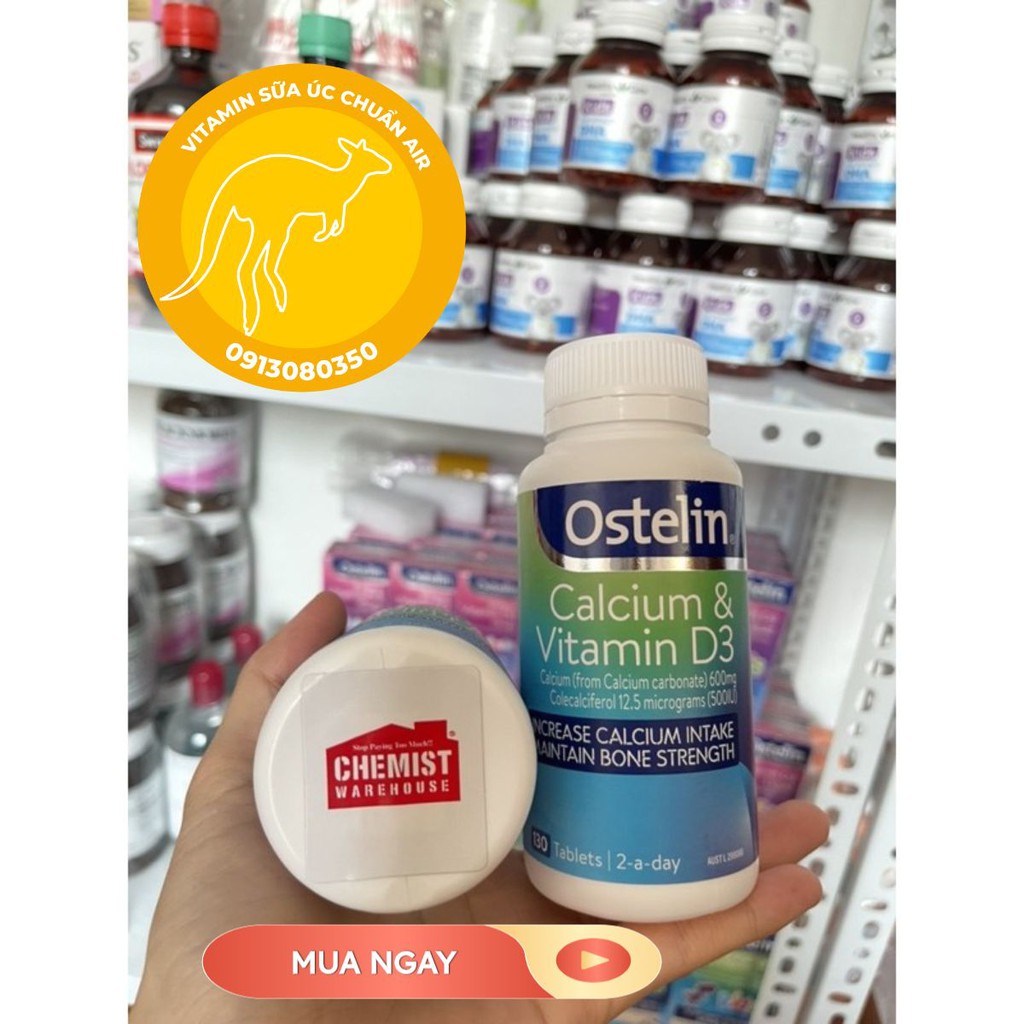 Canxi Ostelin 130 viên cho bà bầu - Úc
