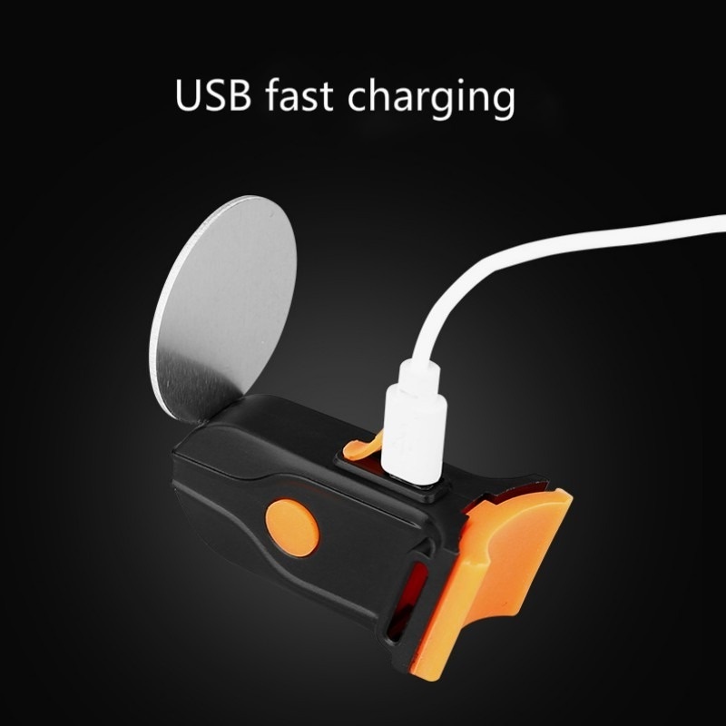 Đèn LED cảnh báo an toàn với cổng sạc USB cho xe đạp