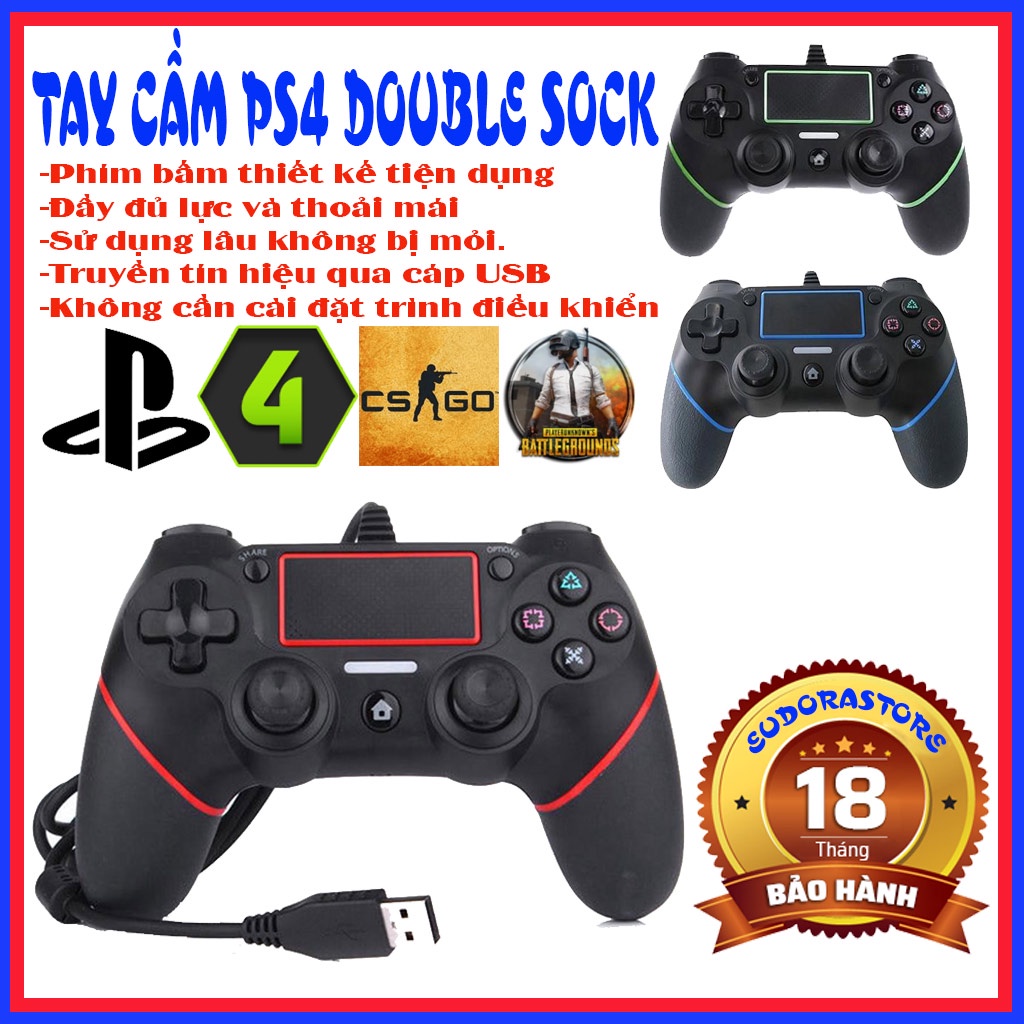 🔥Giao hàng hỏa tốc 2h 🔥Tay Cầm Chơi Game SP plus - Tay cầm chơi game PS/4 có dây full chức năng