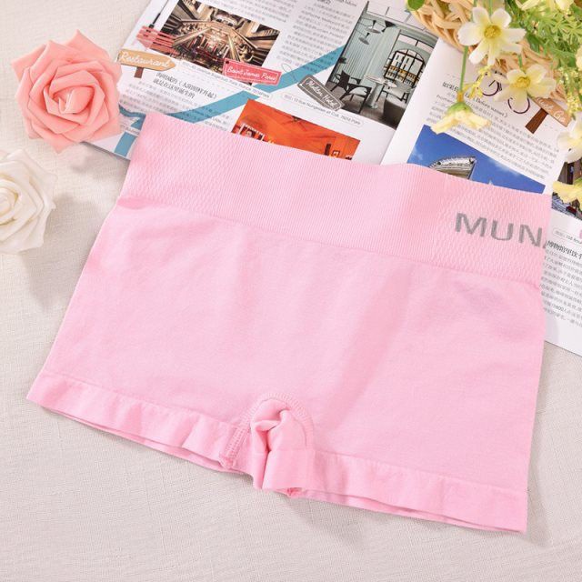 Kiki 'S MUNAFIE Quần Lót Boxer Eo Cao Không Đường May Dễ Phối Đồ Phong Cách Nhật Bản