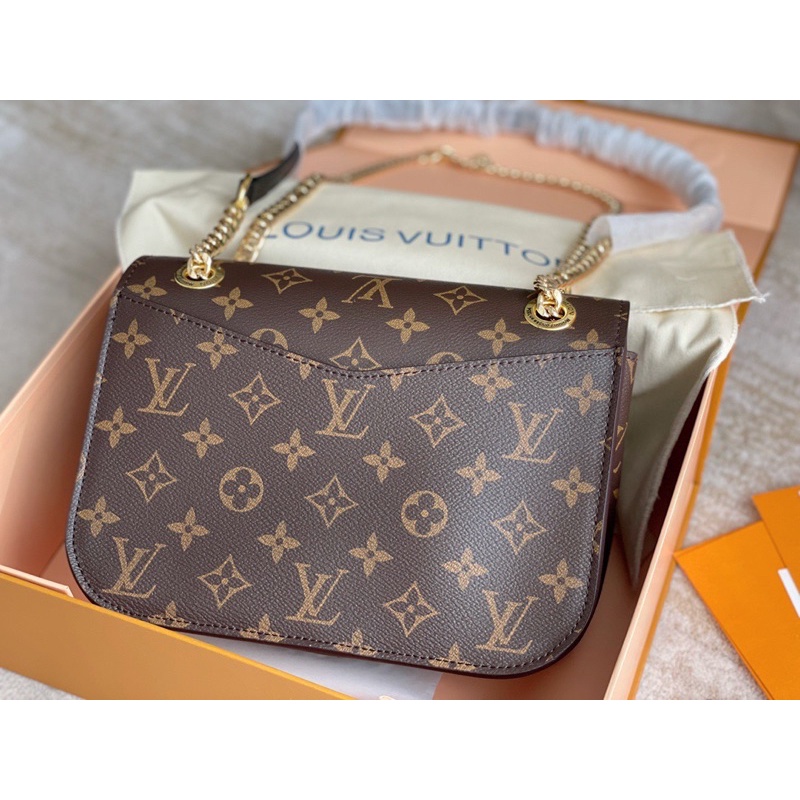 Túi đeo vai nữ hai dây LOuis Vuitton LV da thật nhập khẩu hàng cao cấp