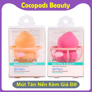 MÚT TÁN KEM NỀN HỒ LÔ KÈM GIÁ ĐỰNG MONKIDS