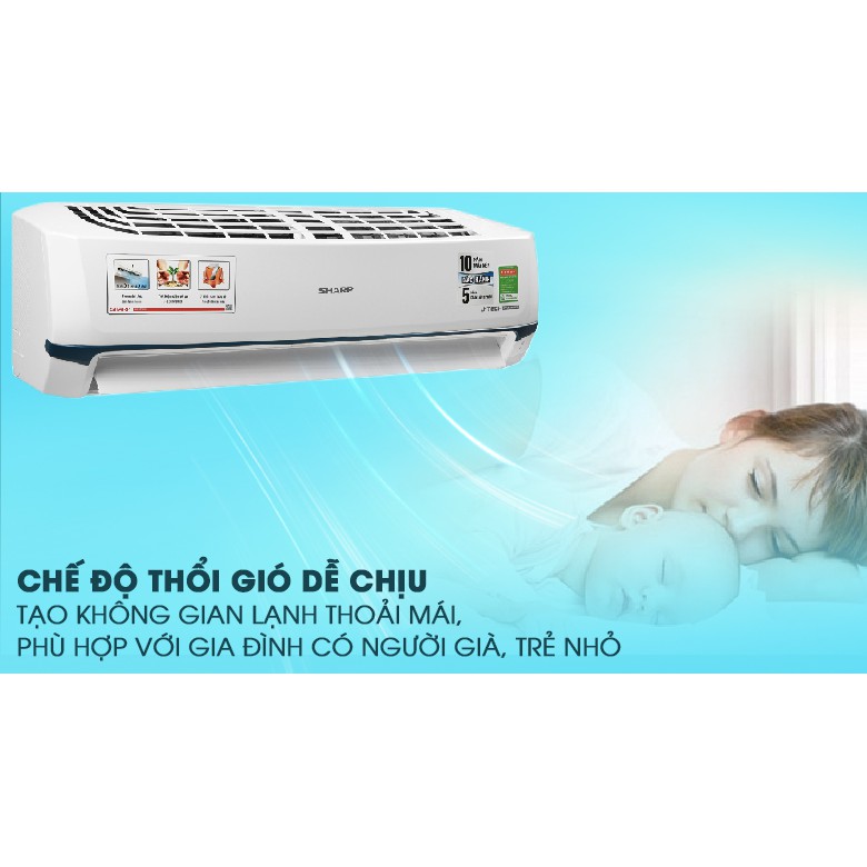 Máy lạnh Sharp 2 HP inverter  model AH-X18XEW - Hàng chính hãng  - Chỉ giao trong khu vực  TP. HCM