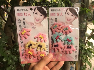 Vỉ 2 Miếng Dán Tóc và 2 Kẹp Tóc Cho Bé