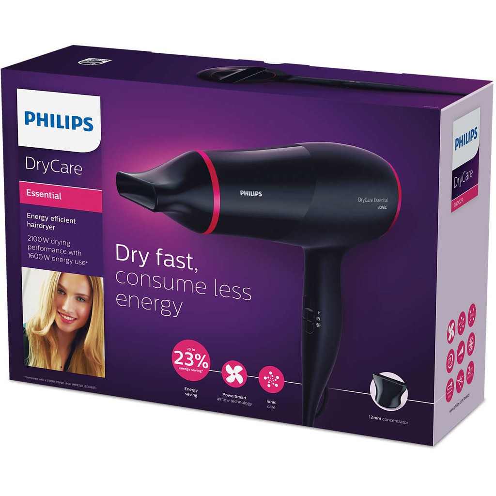 Máy sấy tóc tiết kiệm năng lượng Philips BHD029 hãng phân phối