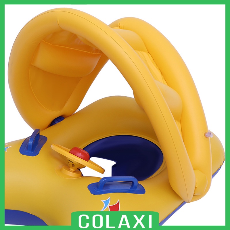 [COLAXI]Baby Kids Swimming Ring Inflatable Toddler Float Trainer Swimming Pool Water