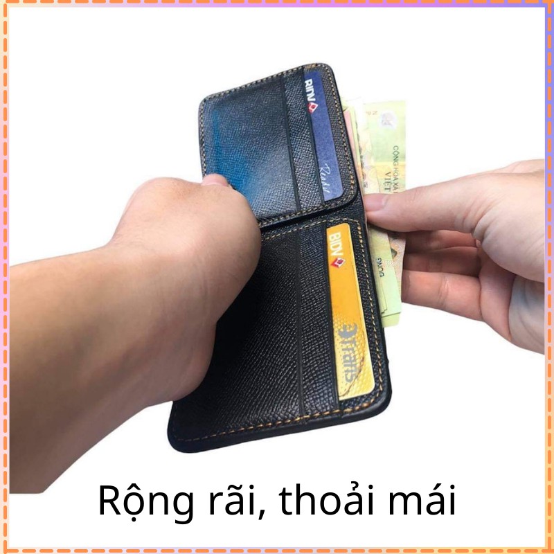 Ví nam mini nhỏ gọn cầm tay da bò cao cấp phong cách thời trang JMn1x tại 2tshop.official