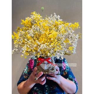 giỏ hoa baby khô