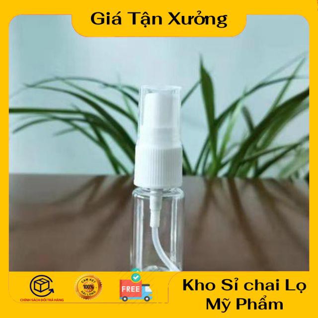 Chai Xịt Phun Sương ❤ TRÙM SỈ ❤ Chai nhựa pet xịt phun sương 30ml,20ml chiết nước hoa , phụ kiện du lịch