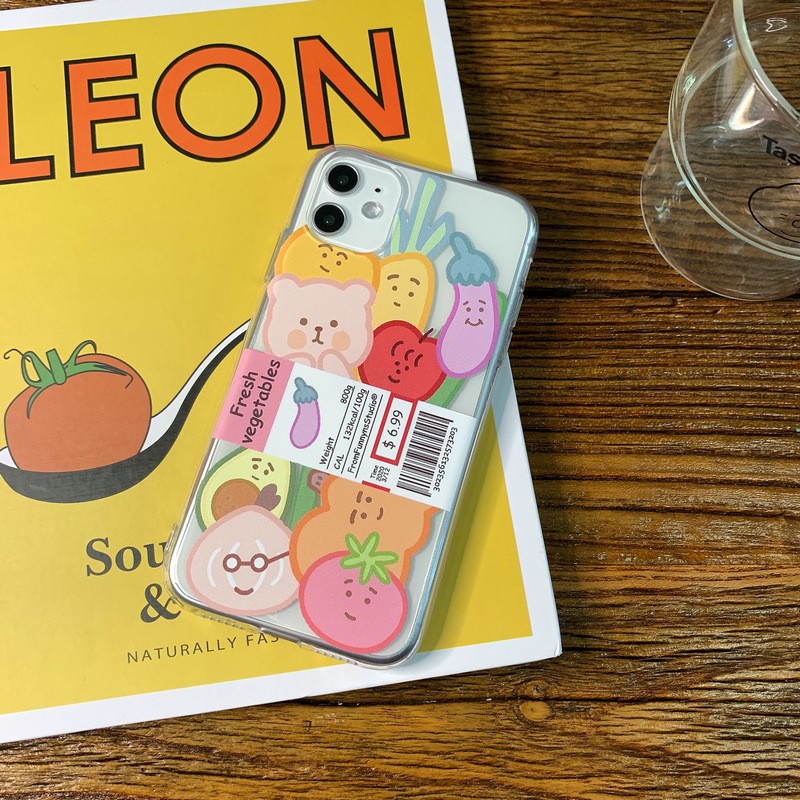 Ốp Điện Thoại Tpu Mềm Trong Suốt Họa Tiết Rau Củ Cho Iphone 11 Pro Max Xs Max 7 8 Plus Se | BigBuy360 - bigbuy360.vn