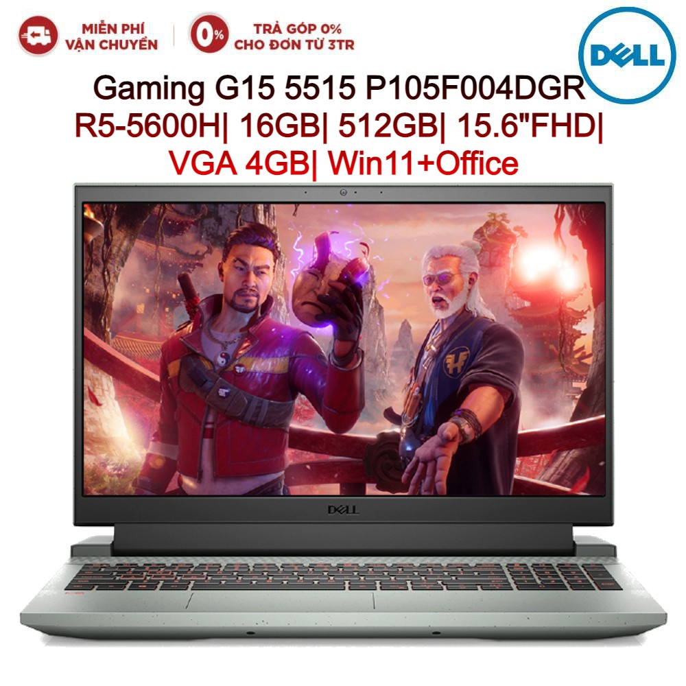 Laptop DELL Gaming G15 5515 P105F004DGR R5-5600H| 16GB| 512GB| 15.6&quot;FHD| VGA 4GB