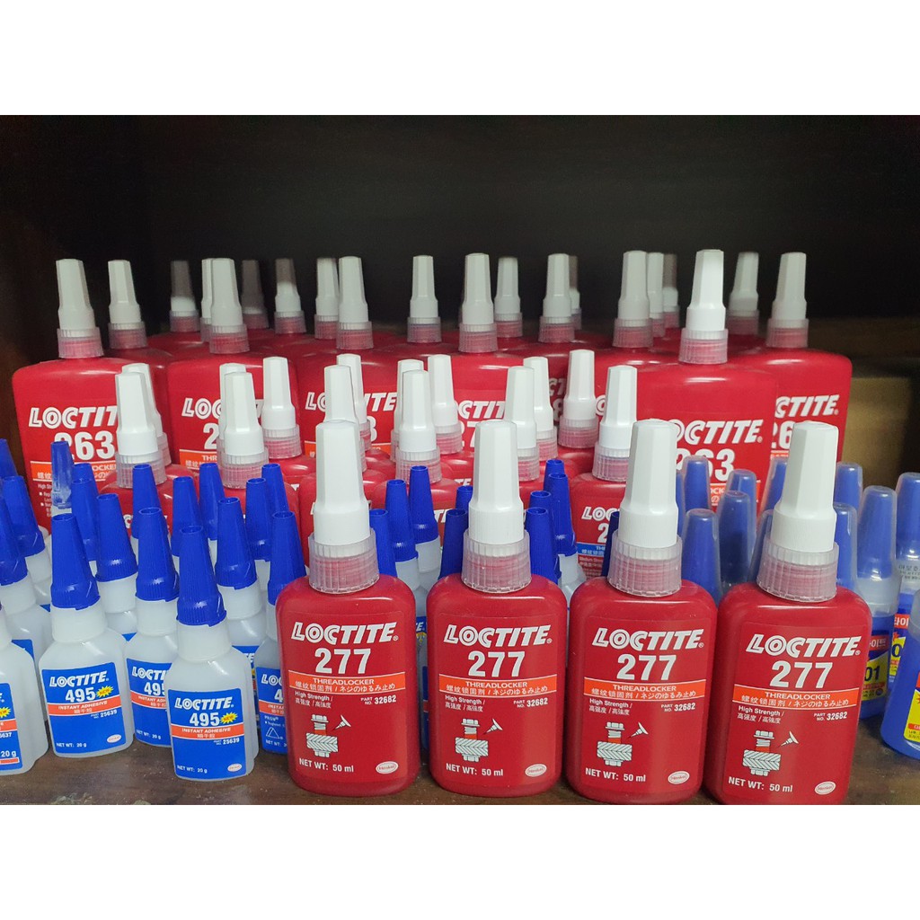 KEO DÁN KHÓA REN BULONG LOCTITE 277 MEDIUM STRENGTH OIL TOLERANT THREADLOCKER 50ML/250ML