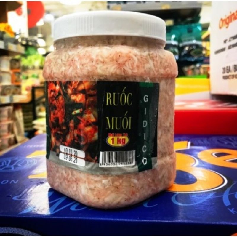 Mắm tép, ruốc muối làm kim chi hàn quốc 1kg. 새우젓