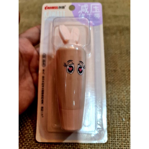 Bút xóa kéo hình thỏ cà rốt dễ thương, mực xóa bám trên cả giấy in