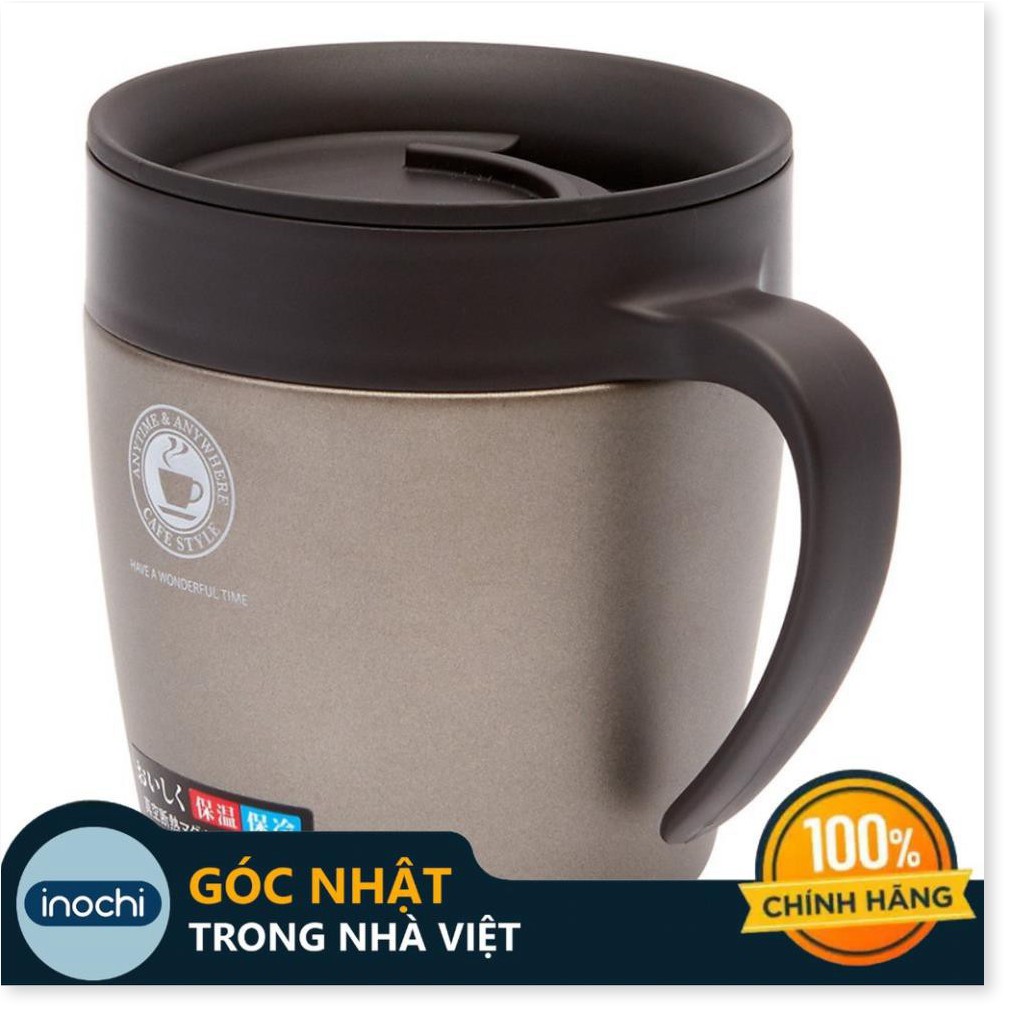 Cốc Uống Cafe Giữ Nhiệt Asvel Nhật Bản Bằng Thép Không Gỉ Cách Nhiệt và Giữ Nhiệt Với Nắp Đậy Cao Cấp