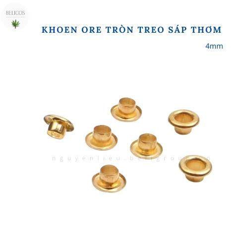 Khoen treo sáp thơm  Khoen ore kim loại màu vàng 4mm