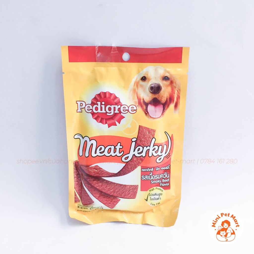 Thức ăn vặt cho chó vị thịt bò xông khói PEDIGREE 80g (8 cái) - snack, bánh thưởng cho chó