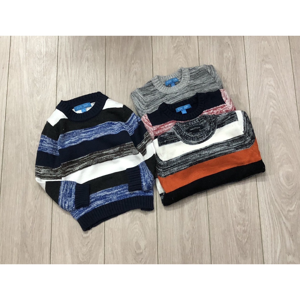 SALE NGHỈ BÁN - Áo len xuất dư Nautica và Funday cho bé sz 90-120cm