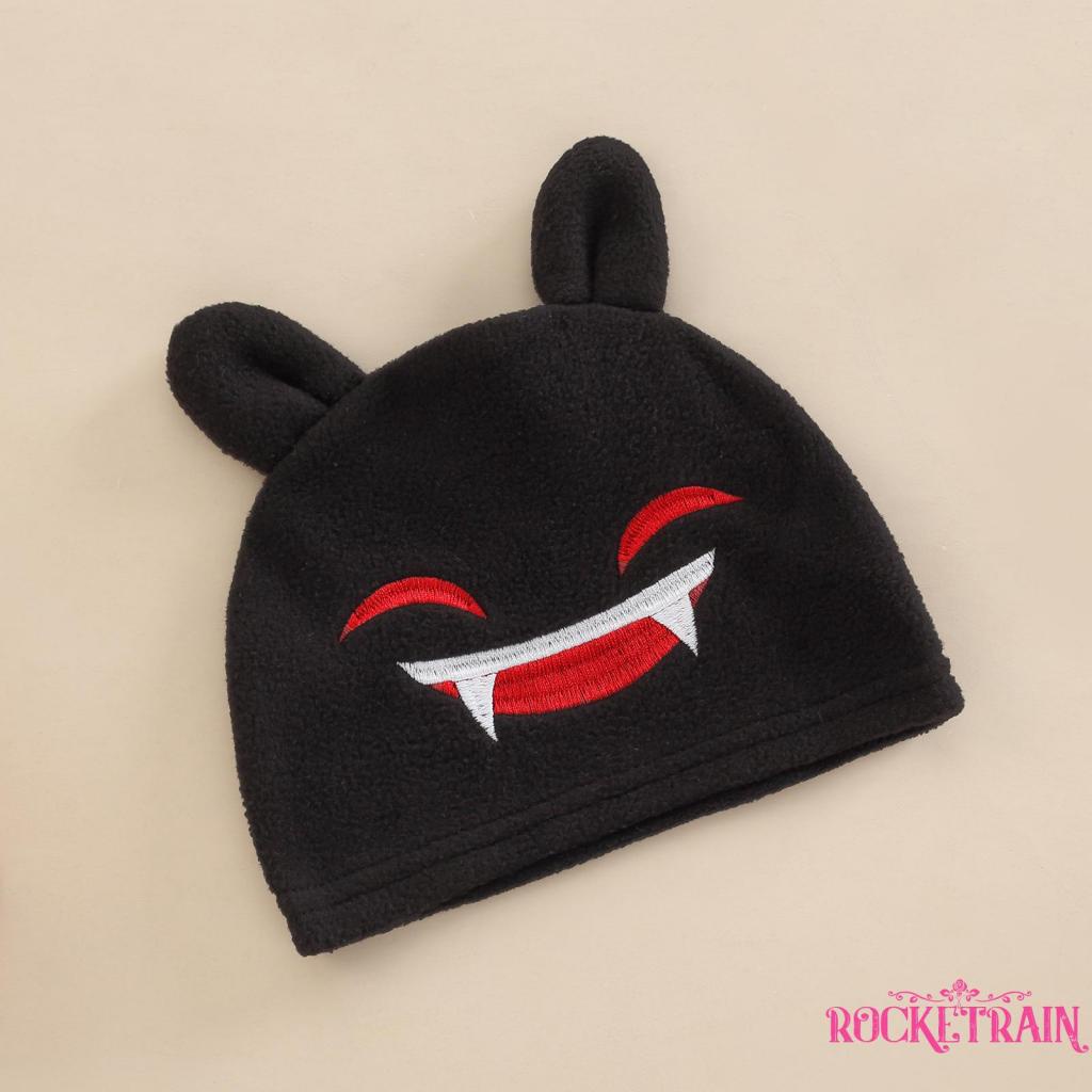 Wa- Áo Sweater Không Tay Cổ Tròn Có Cánh Dơi Và Nón Hóa Trang Halloween Cho Bé Trai Bé Gái