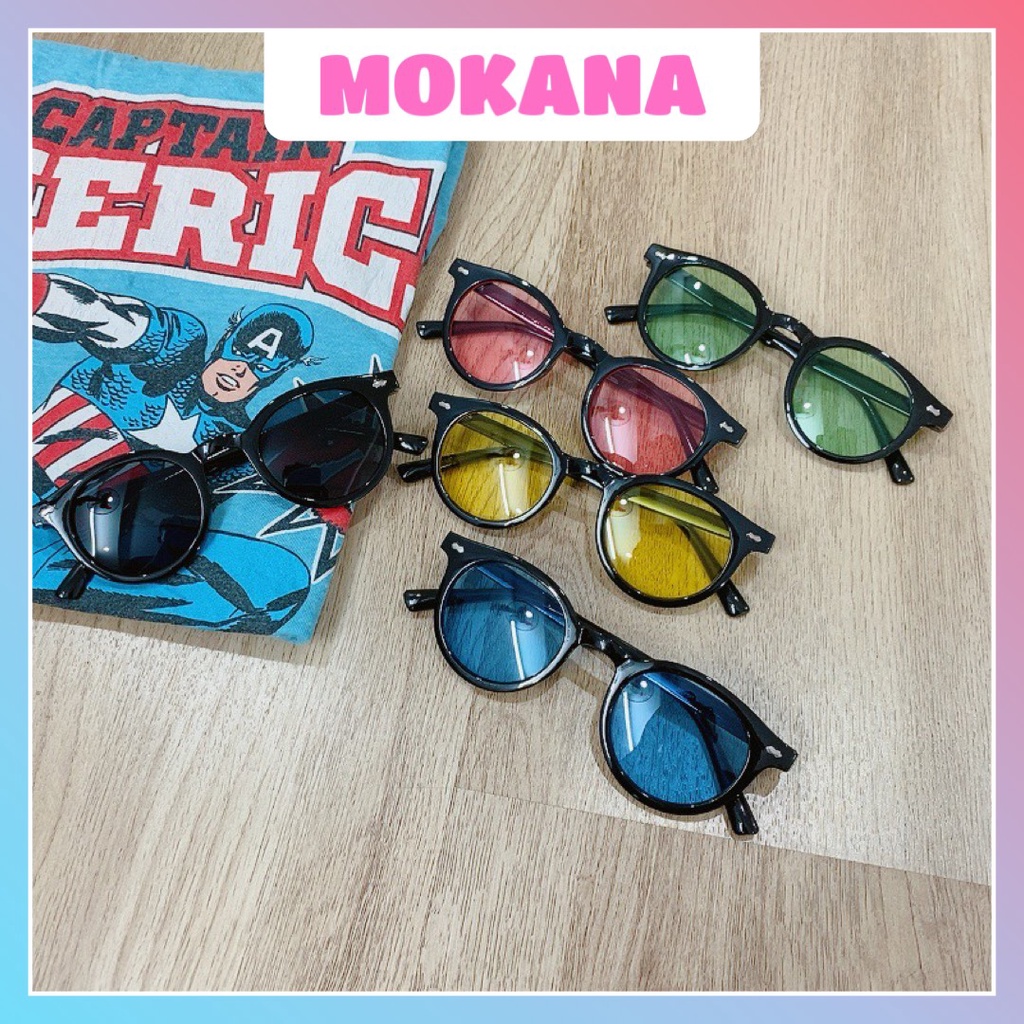 Mắt kính nữ MOKANA kính mát gọng nhỏ kính trẻ em thời trang nhiều màu MK03