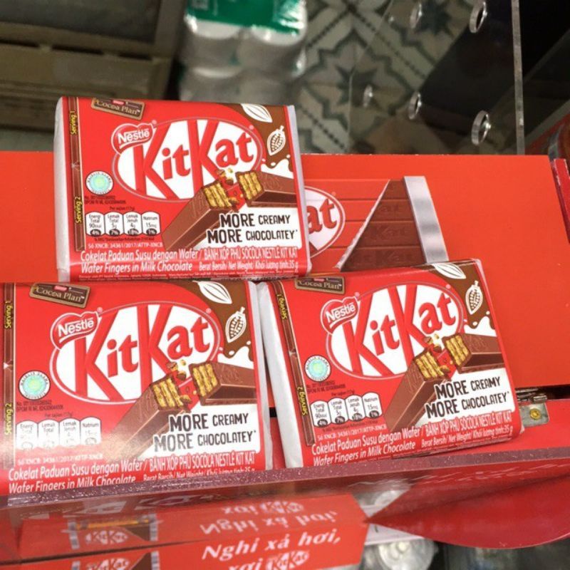 Bánh KitKat trà xanh 19k/35g hộp 24 thanh