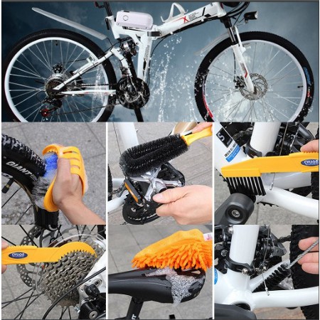 Bộ rửa xe đạp Cylion all in one 6 món Bộ vệ sinh xe đạp thể thao