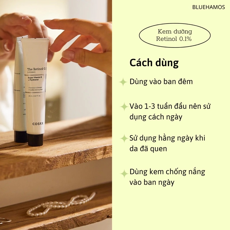 Kem dưỡng Cosrx The Retinol 0.1 Cream/ Dầu dưỡng The retinol 0.5 oil