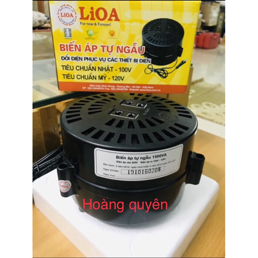 Ổ biến áp tự ngẫu 220v sang 100-110 vôn 1500w