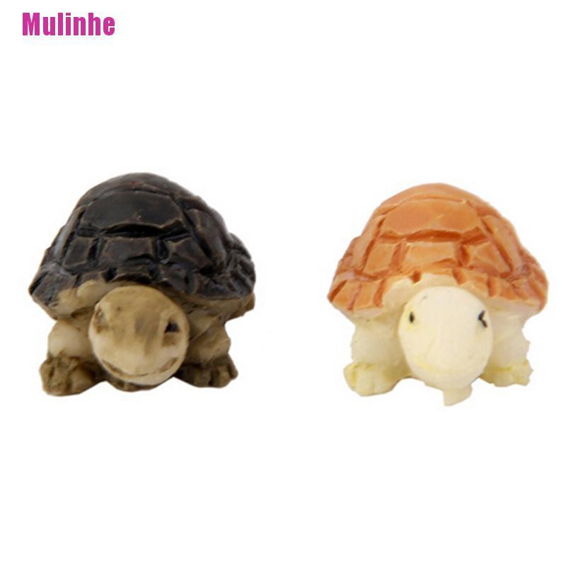 Set 2 Tượng Rùa Mini Trang Trí Tiểu Cảnh DIY