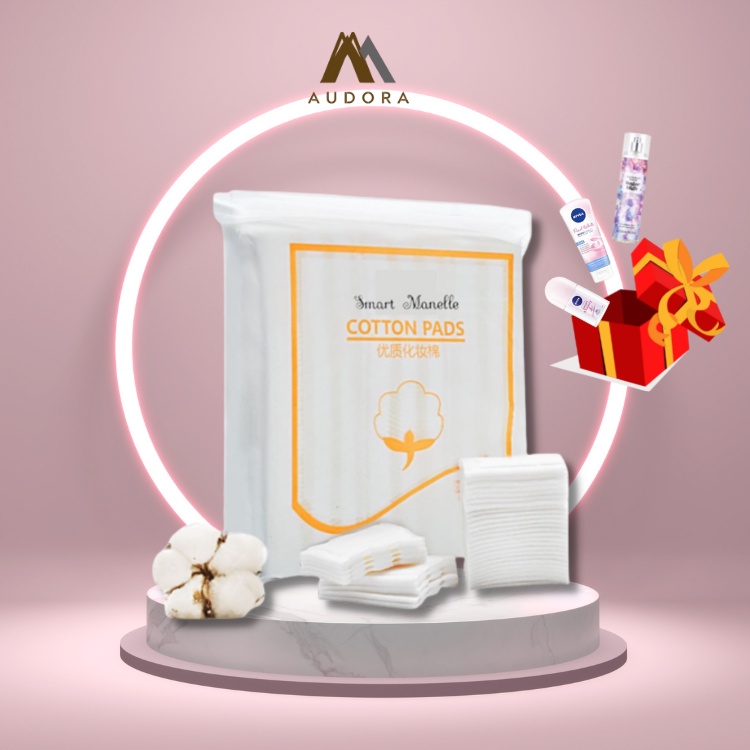 Bông tẩy trang 3 lớp chính hiệu Cotton Pads 222 miếng 100% Tự Nhiên, Tẩy Trang Lớp Makeup Sạch Sâu