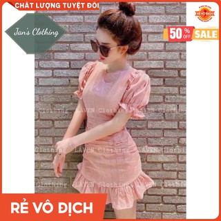 Đầm body đuôi cá tay phồng cực xinh