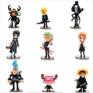 Mô Hình Nhân Vật One Piece Team Luffy Chibi ( Full Bô 9 Nhân Vật )