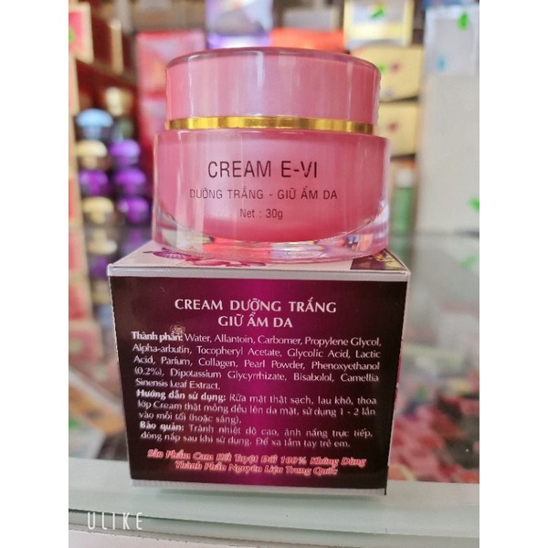 Kem evi dưỡng trắng giữ ẩm da 30gr