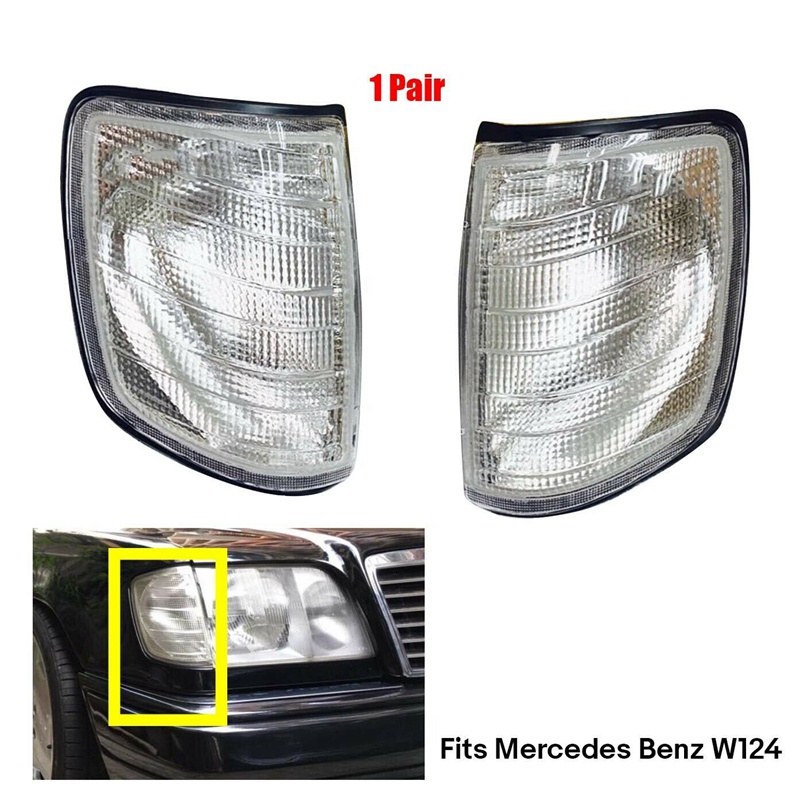 1 Cặp Đèn Xi Nhan Phía Trước Cho Mercedes-Benz W124 E320 E420 E500 1994-1996 1248261143 1248261243