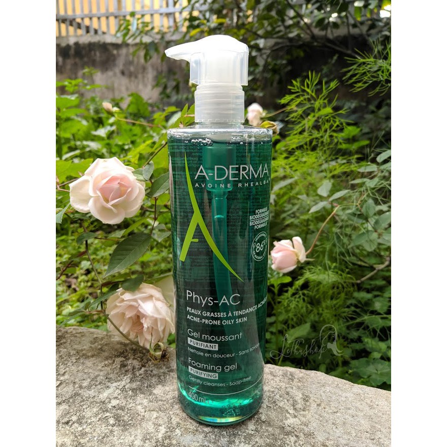 [Mẫu mới nhất]  Gel rửa mặt  Aderma_Purifying_Foaming Gel chai vòi nhấn 400ml