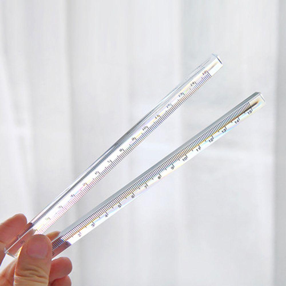 PEWANY Thước Nhựa Trong Suốt Hình Tam Giác 15cm Cho Họa Sĩ