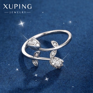 Nhẫn Hoa Hồng FREE❤️SHIP Mạ Vàng Trắng Đính Đá Zircon Xuping NHXP01